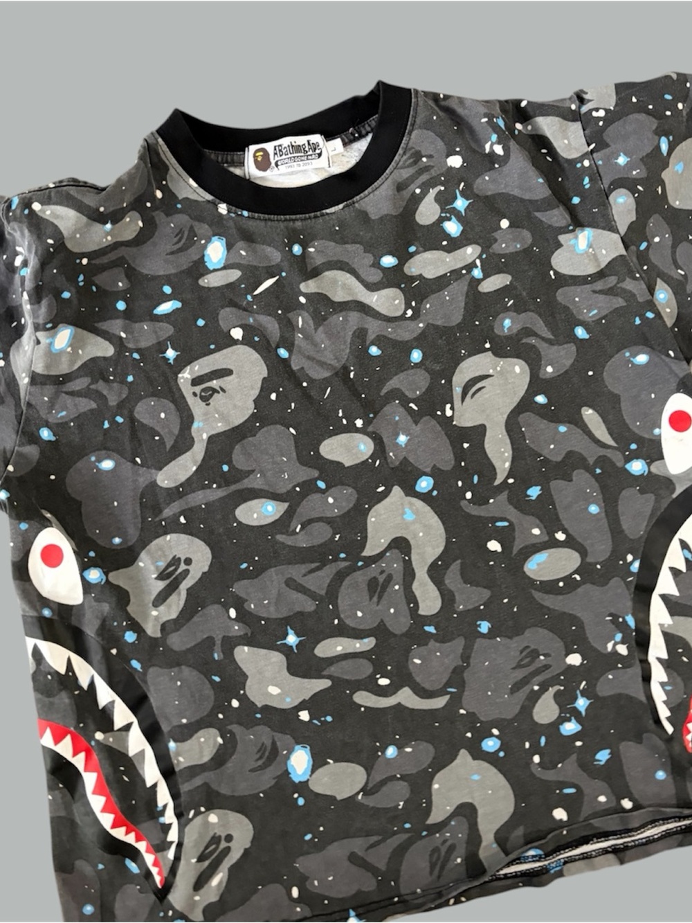 BAPE Space Camo Side Shark Tee